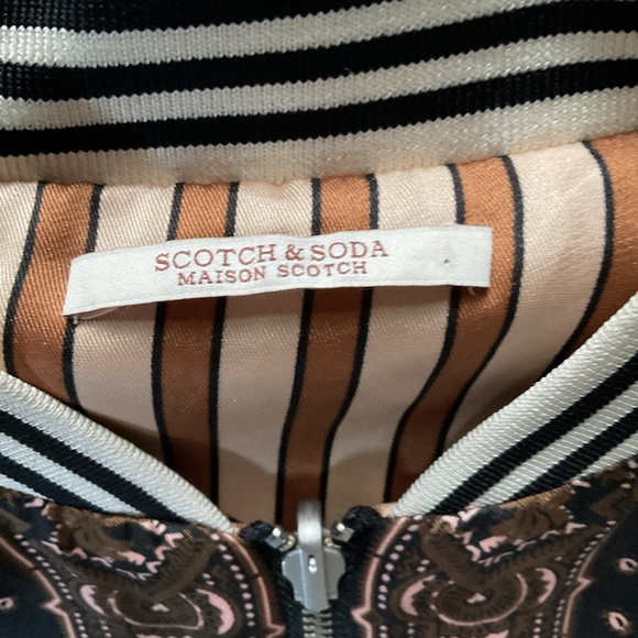 Scotch & Soda Black and Brown Bomber Jackets - Picture 4 of 10